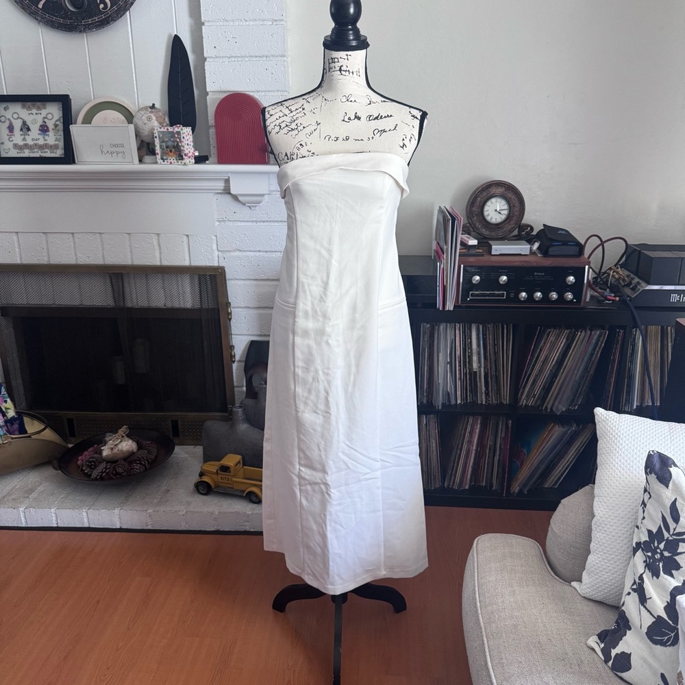 Abercrombie & Fitch Strapless Off White Dress